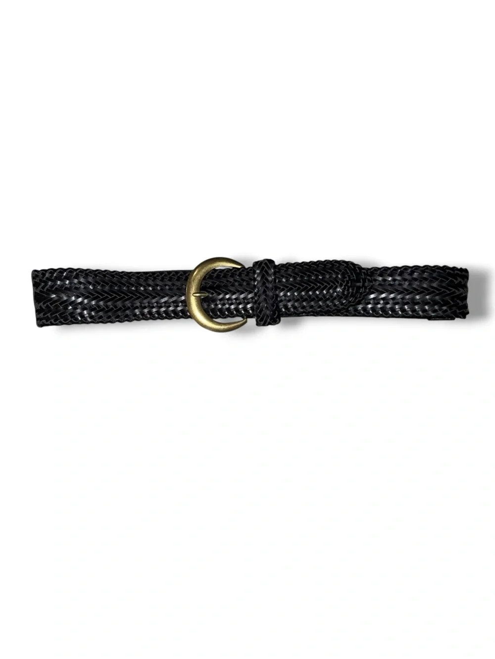 TORRID Woven Stretch Waist Belt - Size 2 (18/20) Black/Gold